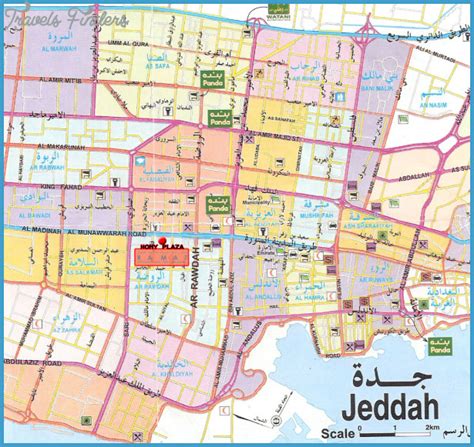 Jeddah Map - TravelsFinders.Com