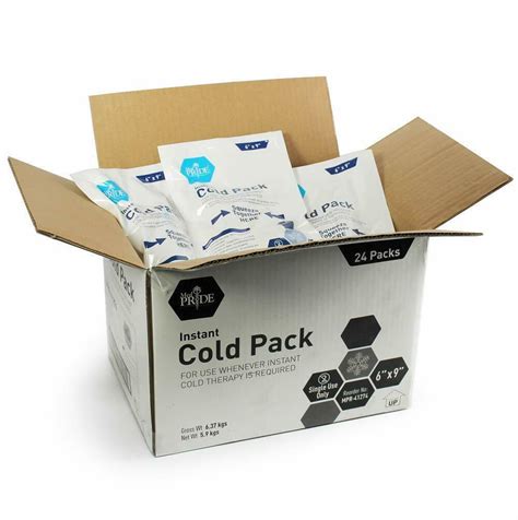 Medpride Instant Cold Pack (6x9) - Set of 24 Disposable Cold Therapy Ice Pack - Other