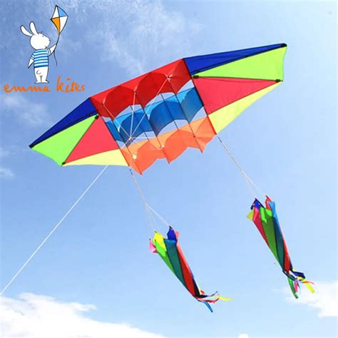 Single Line Kites for Adults Big 3D Radar Kite Flying with Kite Tail ...