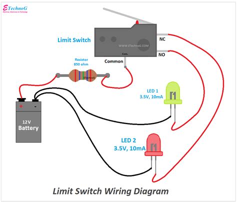 Limit Switch Wiring Diagram and Connection Procedure - ETechnoG