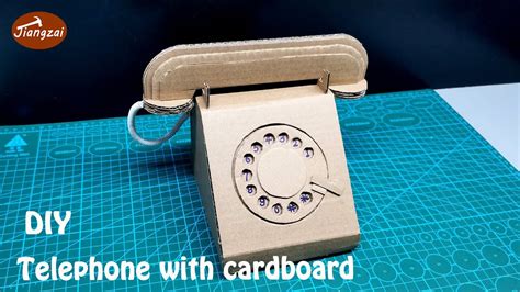 How to make a Rotary Dialing Telephone from cardboard - DIY Cardboard Telephone - YouTube