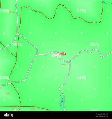 Map of Tarija City in Bolivia Stock Photo - Alamy