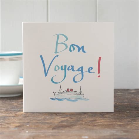 Bon Voyage Card By From A Place of Wonder | notonthehighstreet.com