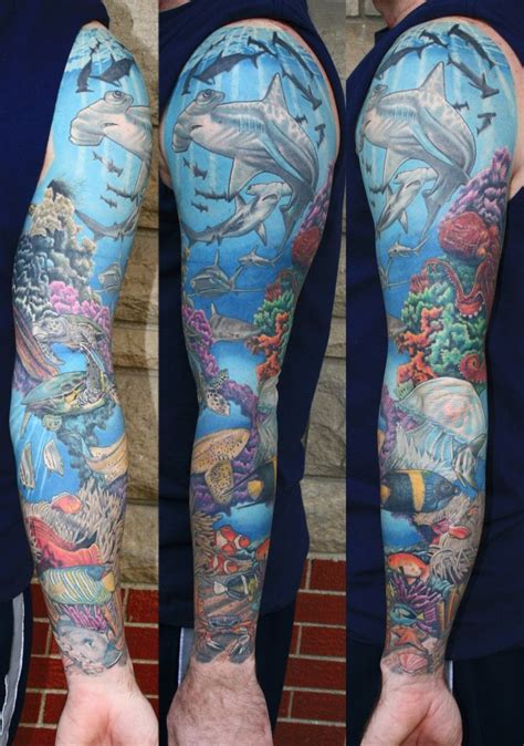 Pics of underwater tattoo | Ocean tattoos, Underwater tattoo, Ocean ...