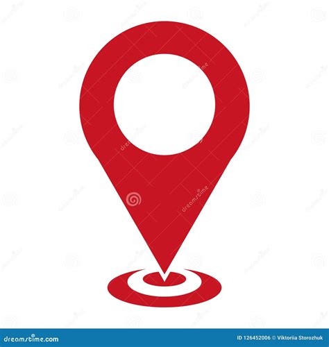 Map Pointer Icon, GPS Location Symbol, Map Pin Sign, Map Icon Sign on White Background, Arrow ...