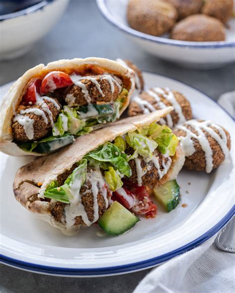 Falafel Pita Sandwich - Six Hungry Feet - Recipes - Vegan