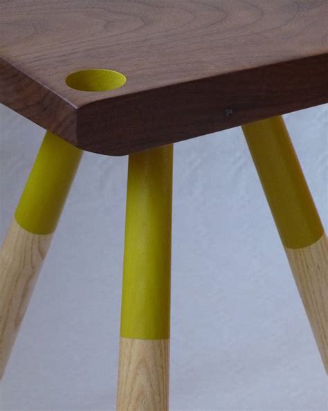 Coloured Walnut Side Table By Circle 52 Design | notonthehighstreet.com