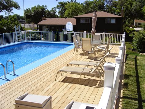 The How To Choose Above Ground Pool Decks Wooden photo