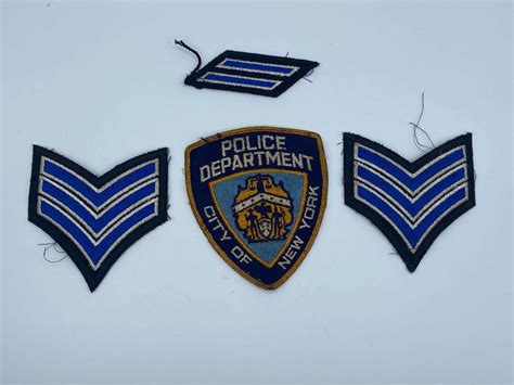 Lot Of 4 Vintage NYPD Police Department Of New York City Patches