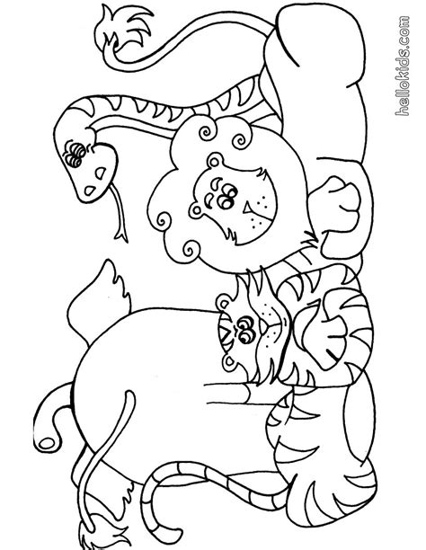 Wild animal coloring pages - Hellokids.com