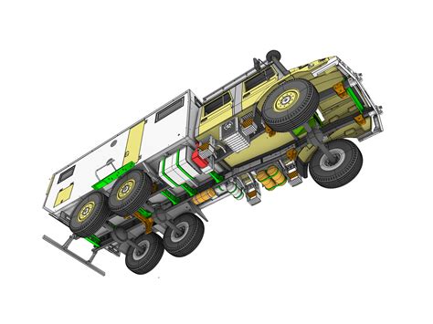 STL file Mercedes Benz Zetros expedition camper truck STL 3D print ...