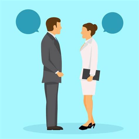 Two Business People Standing and Talking Vector 223281 Vector Art at ...