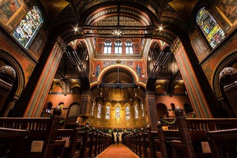 Interior of Trinity Church, Boston, USA