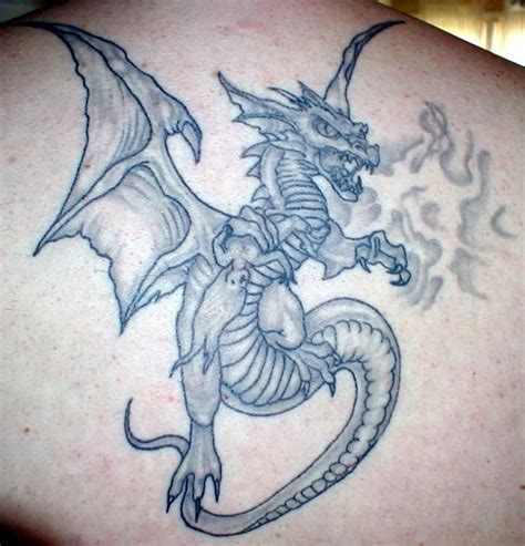 dragon tattoos with fire - Clip Art Library