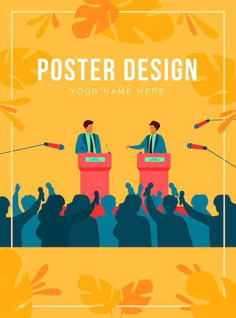 Debate competition poster Vectors & Illustrations for Free Download ...