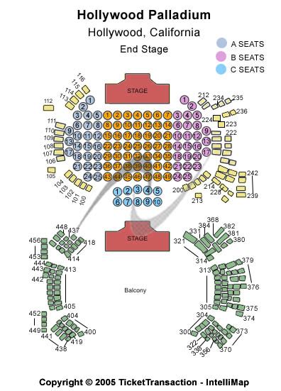 Hollywood Palladium Seating Chart | Hollywood Palladium at Sunset Boulevard