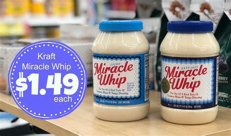 Kraft Miracle Whip Salad Dressing as low as $1.49 with Kroger Mega Event! - Kroger Krazy