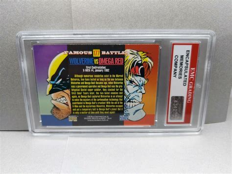 Mavin | WOLVERINE VS. OMEGA RED 1993 Marvel Card EMC GRADED 10 VINTAGE ...