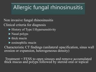 Rhinosinusitis(acute,chronic,fungal) ENT | PPT