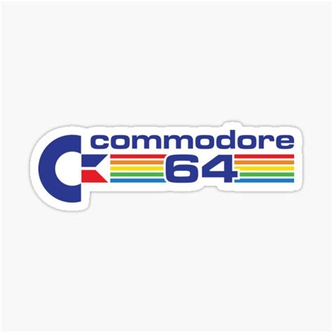 "Commodore 64 retro logo - blue version" Sticker for Sale by DzineMon ...