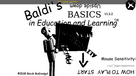 Baldi's Upside down Basics [Baldi's Basics] [Mods]