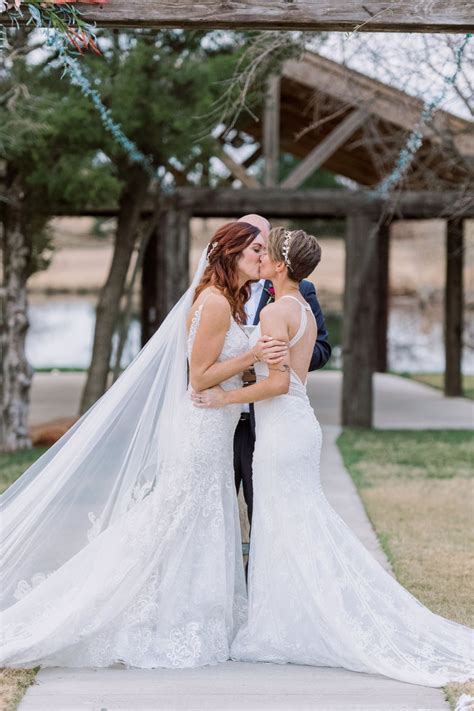 These Brides Look So in Love in Their Rustic Rose Barn Wedding