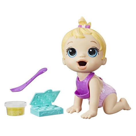 Baby Alive Lil Snacks Doll, Eats and "Poops," 8-inch Baby Doll with Snack Mold, Toy for Kids ...