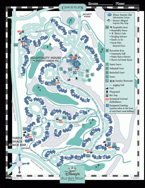 Disney's Old Key West Resort Map - Doctor Disney