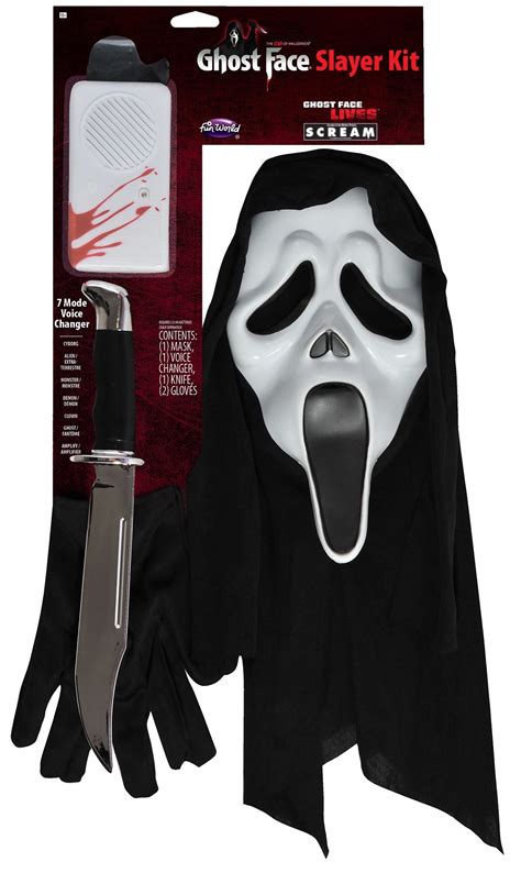 Ghostface Slayer Kit with Voice Changer – Caufield's Novelty