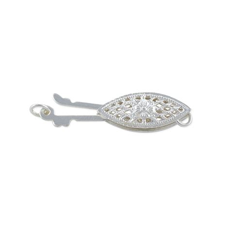 Filigree Clasp 16x6mm Sterling Silver | jewelry clasps how to open ...