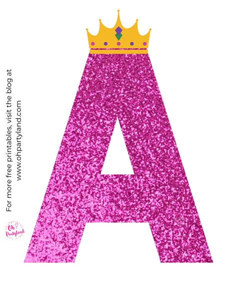 Disney Princess Alphabet Free Printable