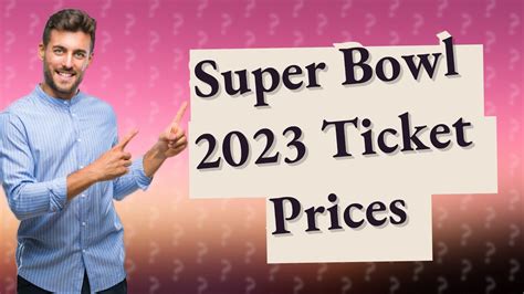 How much are Super Bowl 2023 tickets? - YouTube