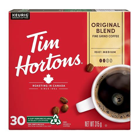 Tim Hortons Coffee | Original Blend Coffee K-Cups - 30 Count | TimShop