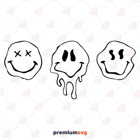 Drippy Smiley Svg Melted Smiley Svg Smiley Face Drip - vrogue.co