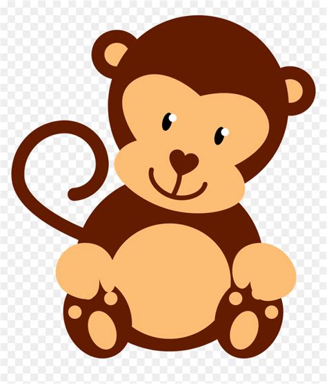 monkeys‿ ⁀ Monkeys, Clip Art, Scribble, - Safari Baby Animals Png ...