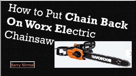 Worx Electric Chainsaw Parts Diagram