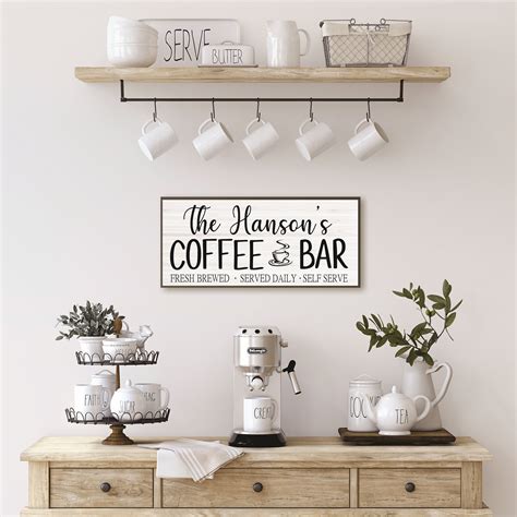 Coffee bar sign-coffee bar decor-kitchen sign-coffee | Etsy