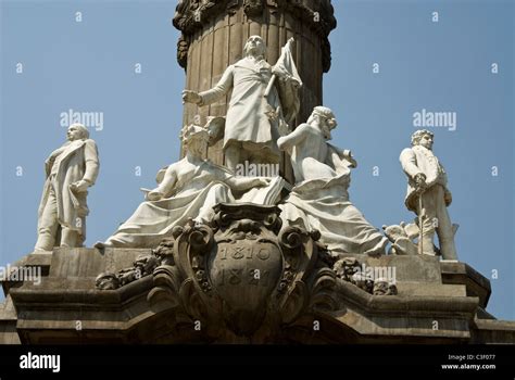 Mexico.Mexico city. Paseo de La Reforma. The Angel of Independence ...