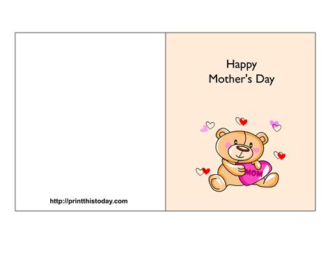 Happy Mother's Day Printable Card