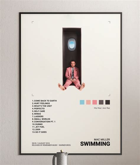 Mac Miller - Swimming Album Cover Poster | Architeg Prints