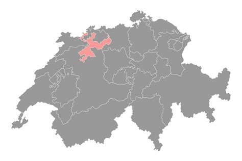 Solothurn map, Cantons of Switzerland. Vector illustration. 20646751 ...