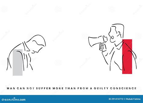 GUILTY CONSCIENCE Vector Illustration | CartoonDealer.com #291414772