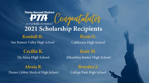 Scholarships — Thirty-Second District PTA