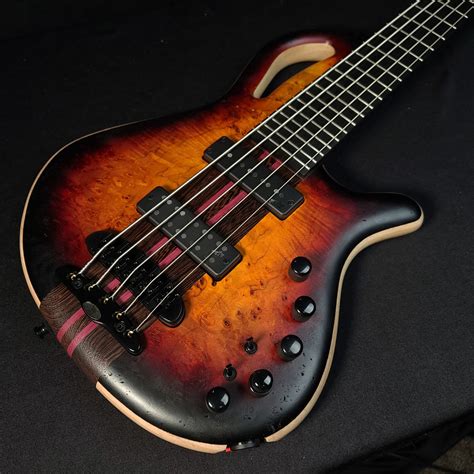 Mayones Caledonius 5 String Bass 2 Tone Sunburst Raw Finish With Bag