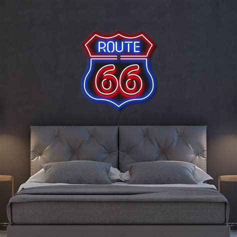 Route 66 Neon Sign Route 66 Sign Route 66 Led Sign Route - Etsy