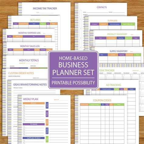 Small Business Planner Home Business Planner Etsy Business