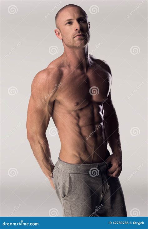 Man With Chiseled Chest And Abs Stock Image - Image: 42789785