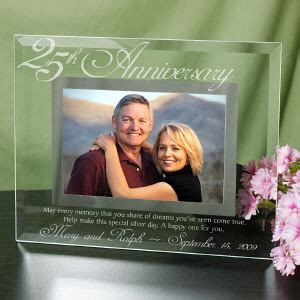 Personalized 25th Wedding Anniversary Picture Frame | GiftsForYouNow