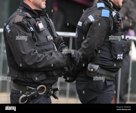 Police officers on duty in Winchester, Hampshire, UK Stock Photo - Alamy