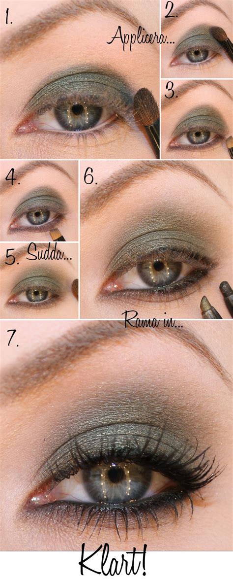 Green eye shadow tutorial, would be cute for Christmas! Black Smokey Eye Makeup, Makeup Eye ...